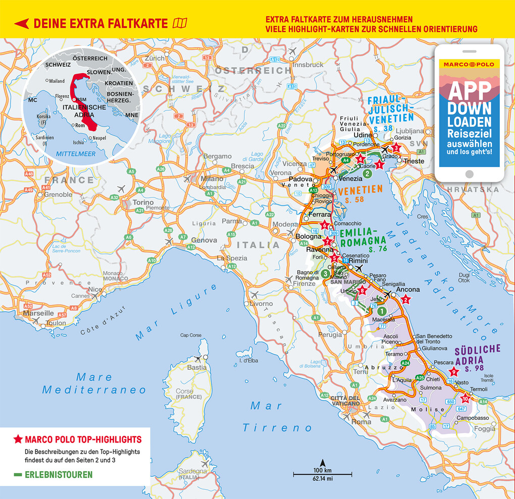 Weitere Ansicht: MARCO POLO Reiseführer Italienische Adria | Annette Krus-Bonazza, Bettina Dürr, Kirstin Hausen