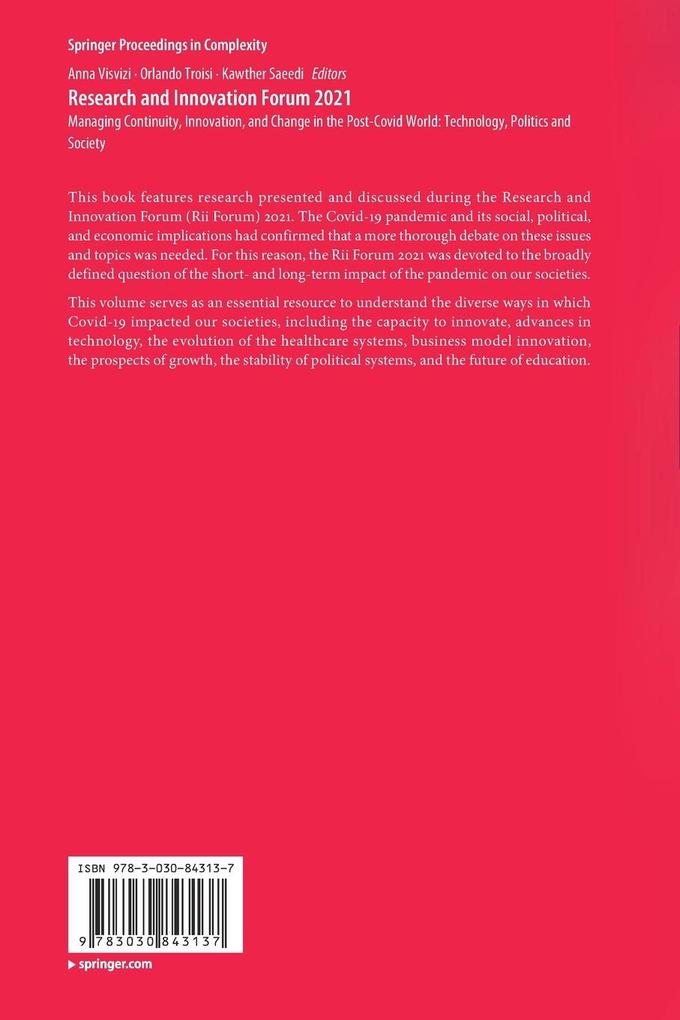 Weitere Ansicht: Research and Innovation Forum 2021