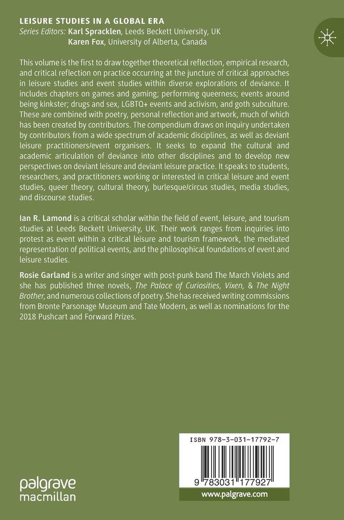 Weitere Ansicht: Deviant Leisure and Events of Deviance