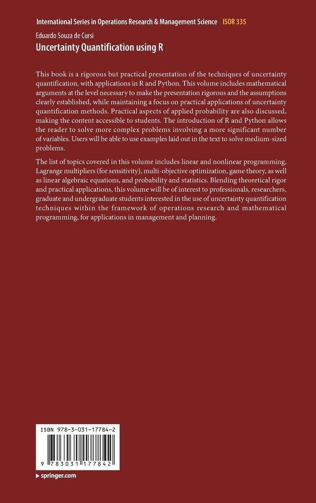 Weitere Ansicht: Uncertainty Quantification using R | Eduardo Souza de Cursi