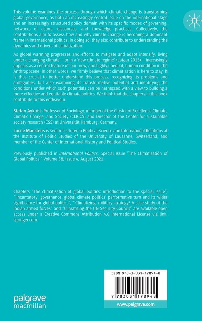 Weitere Ansicht: The Climatization of Global Politics