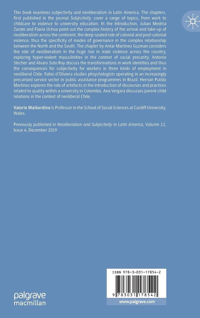 Weitere Ansicht: Neoliberalism and Subjectivity in Latin America