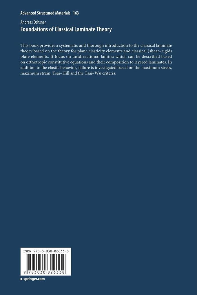 Weitere Ansicht: Foundations of Classical Laminate Theory | Andreas Öchsner