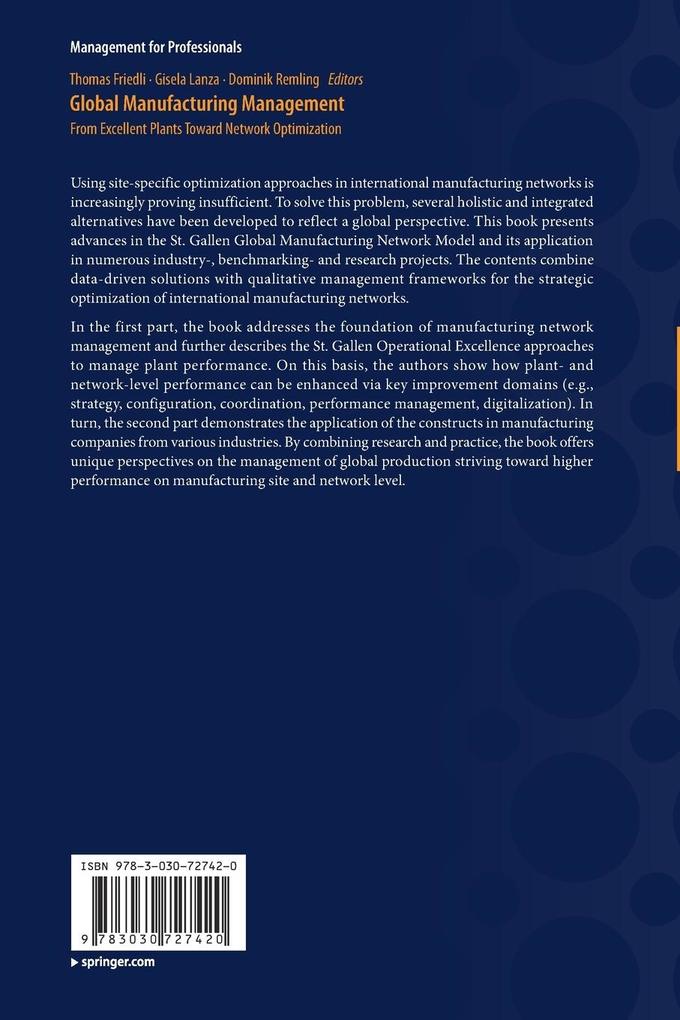 Weitere Ansicht: Global Manufacturing Management