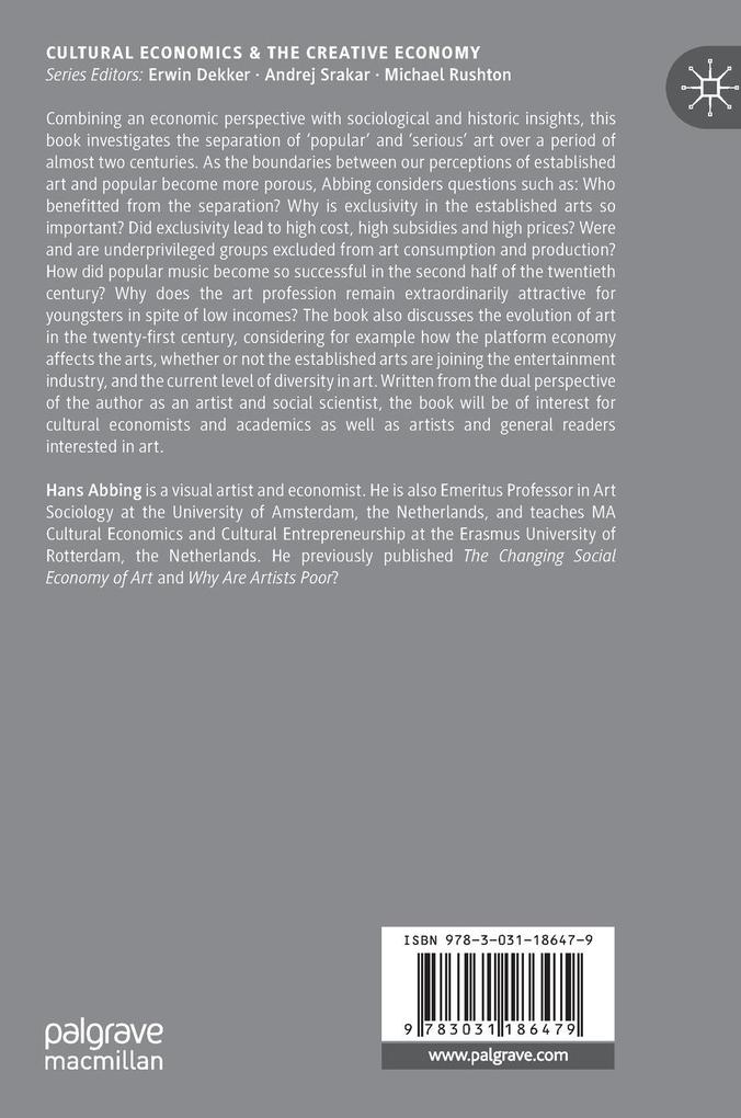 Weitere Ansicht: The Economies of Serious and Popular Art | Hans Abbing