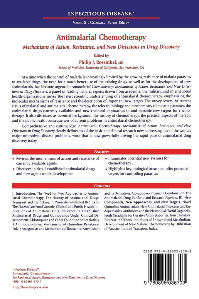 Weitere Ansicht: Antimalarial Chemotherapy