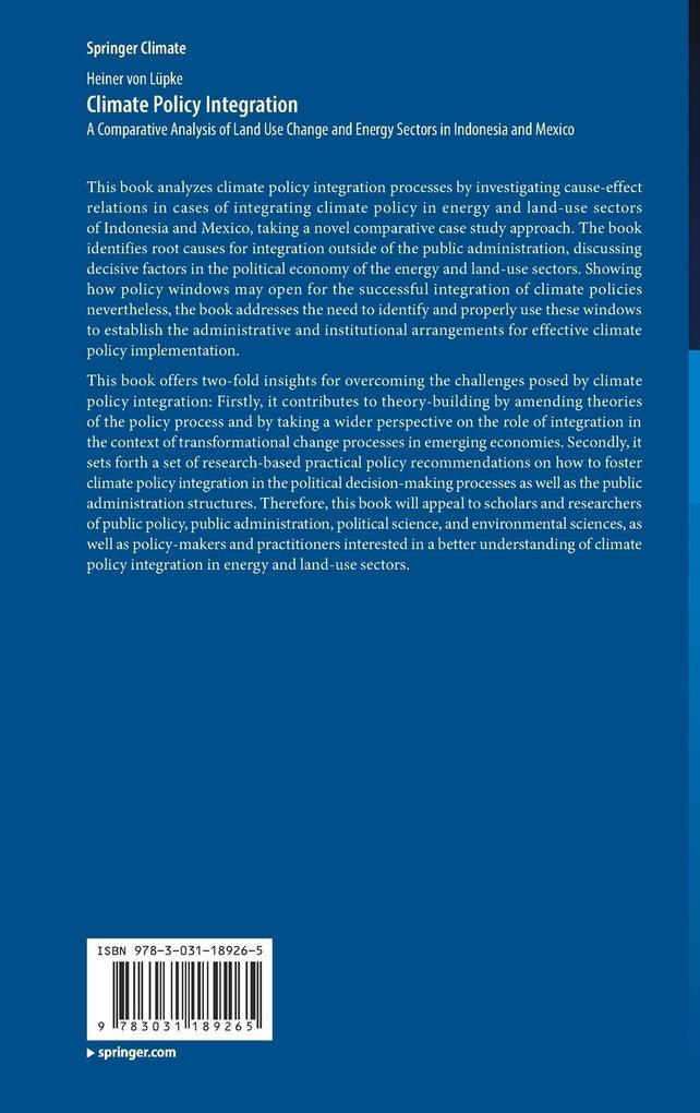 Weitere Ansicht: Climate Policy Integration | Heiner von Lüpke