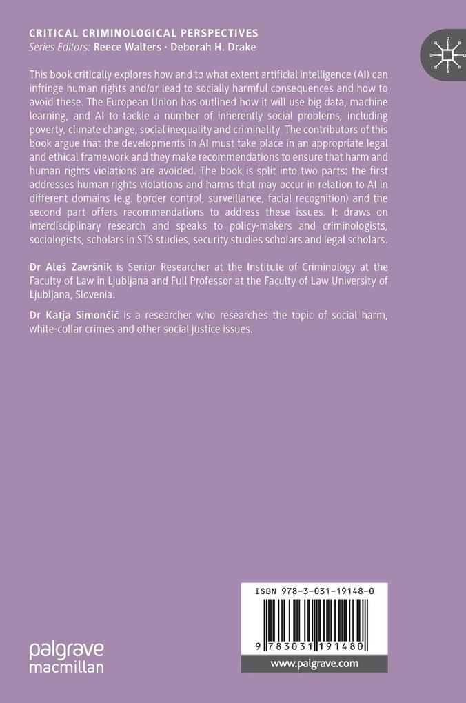 Weitere Ansicht: Artificial Intelligence, Social Harms and Human Rights