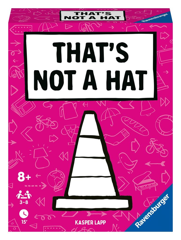 Produktbild: Ravensburger - 20954 That's not a hat Kartenspiel für 3-8 Personen, Partyspiel, lustige Unterhaltung ab 8 Jahren | Kasper Lapp