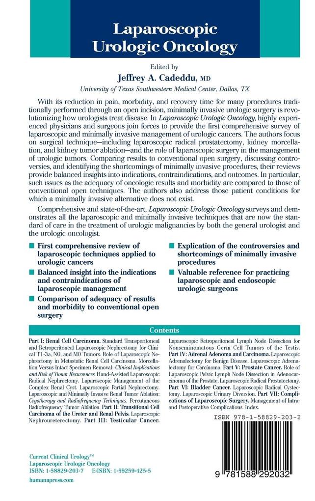 Weitere Ansicht: Laparoscopic Urologic Oncology