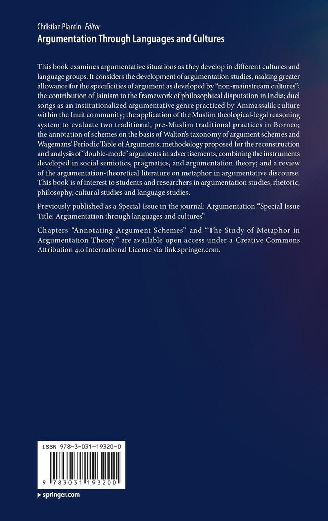 Weitere Ansicht: Argumentation Through Languages and Cultures