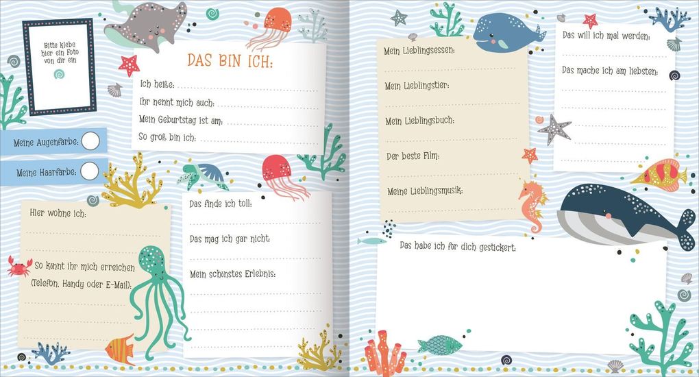 Weitere Ansicht: Alle meine Freunde - Meerjungfrau | Mit über 300 Stickern