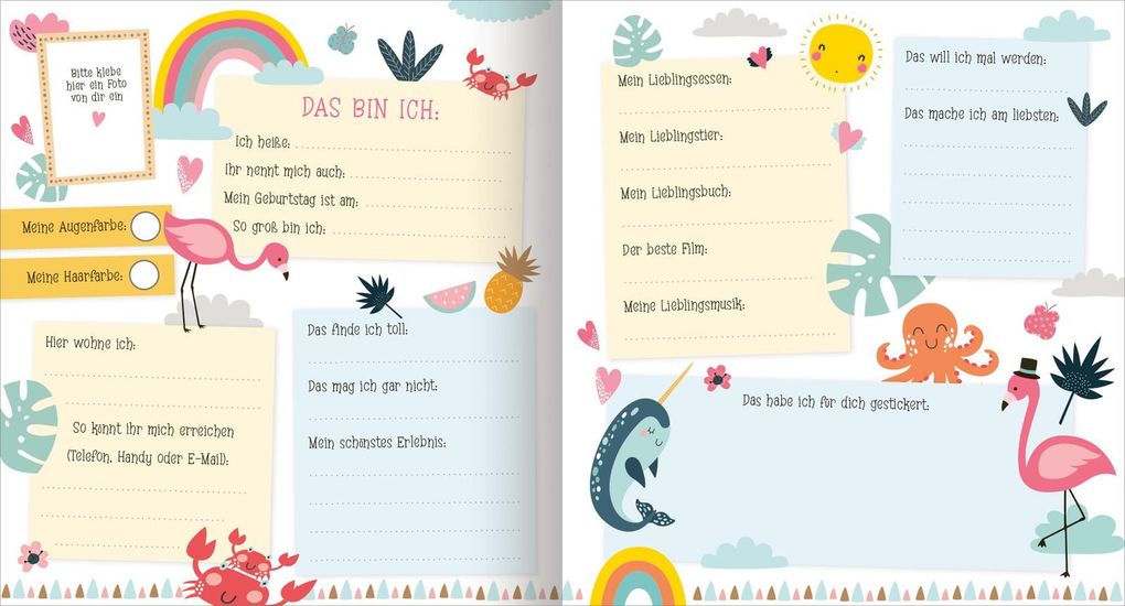 Weitere Ansicht: Alle meine Freunde - Meerjungfrau | Mit über 300 Stickern