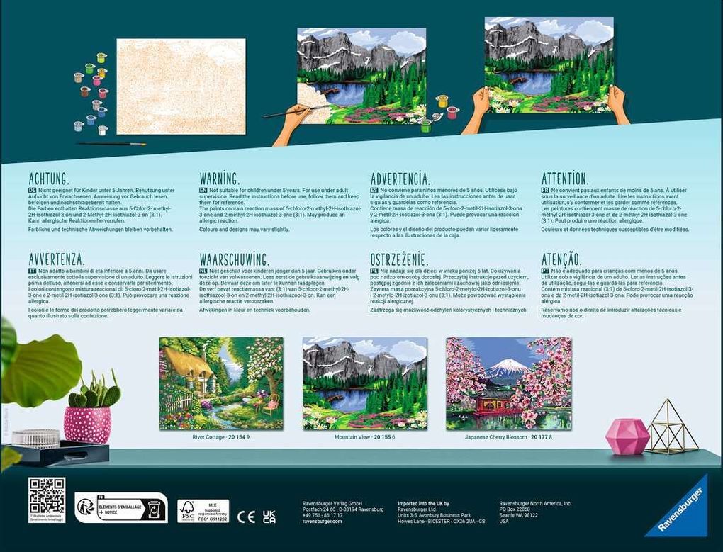 Weitere Ansicht: Ravensburger - Malen nach Zahlen - Japanische Kirschblüte