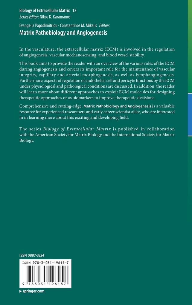 Weitere Ansicht: Matrix Pathobiology and Angiogenesis