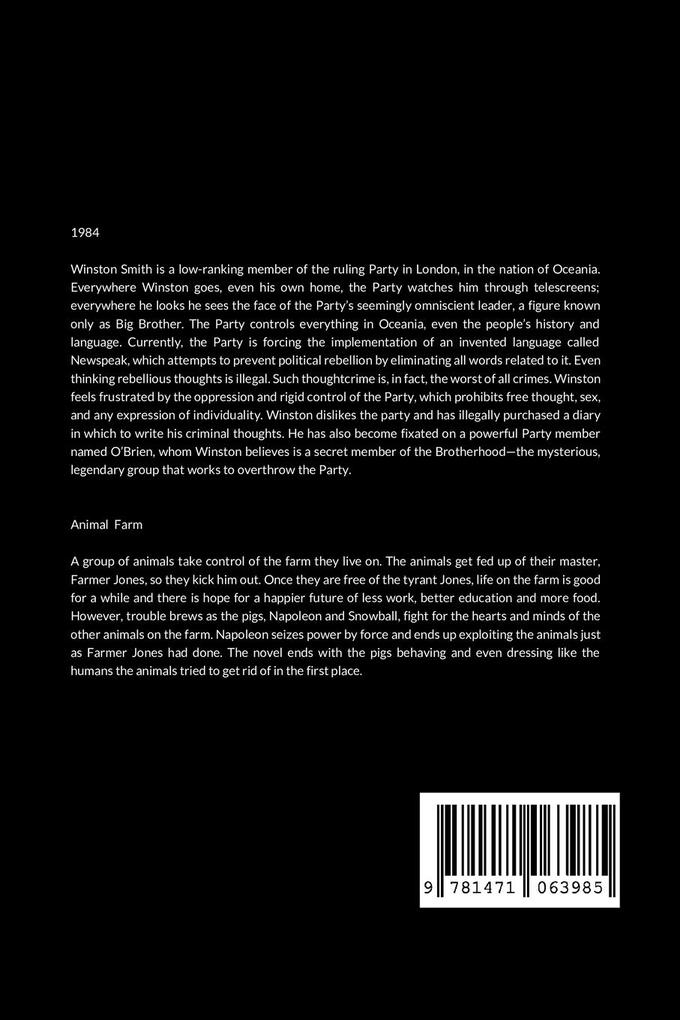 Weitere Ansicht: 1984 & ANIMAL FARM | George Orwell