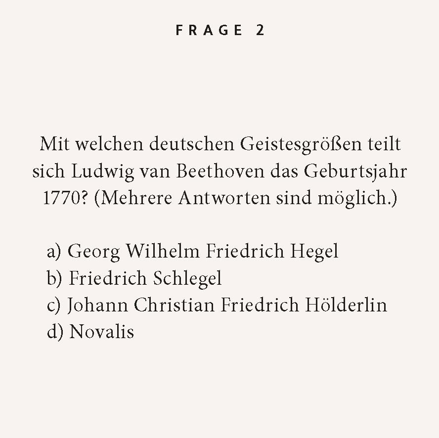 Weitere Ansicht: Beethoven-Quiz | Melanie Florin