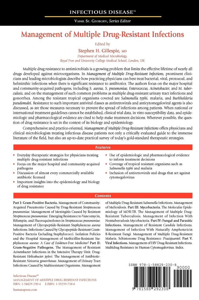 Weitere Ansicht: Management of Multiple Drug-Resistant Infections
