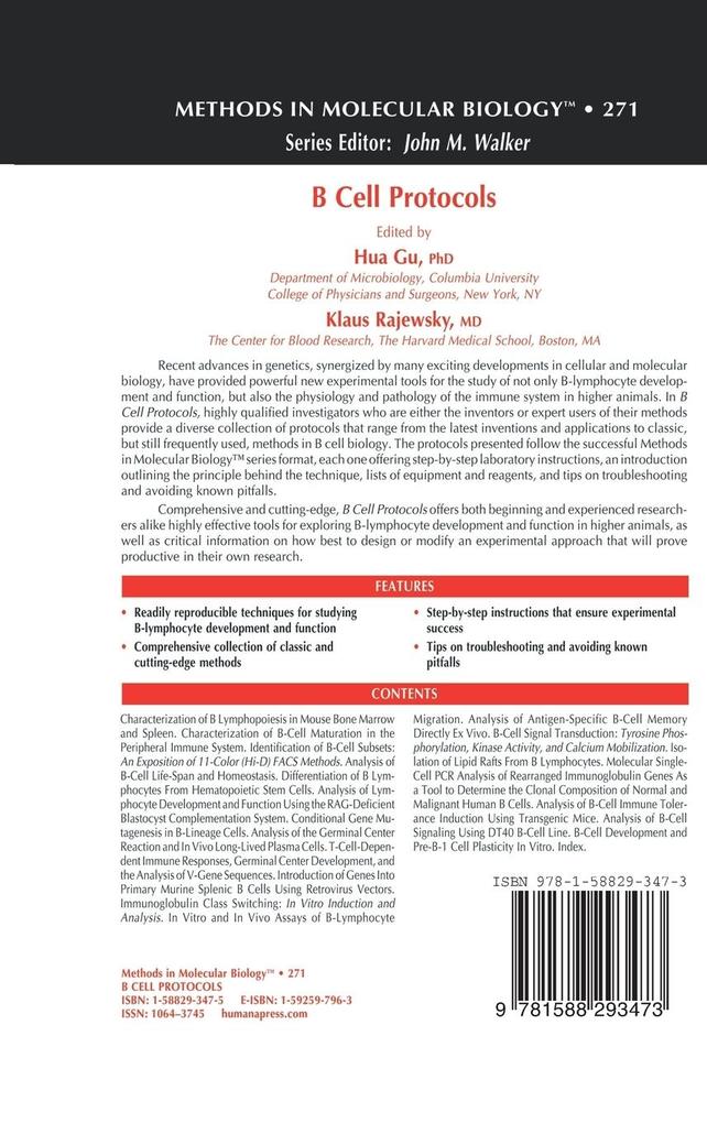 Weitere Ansicht: B Cell Protocols