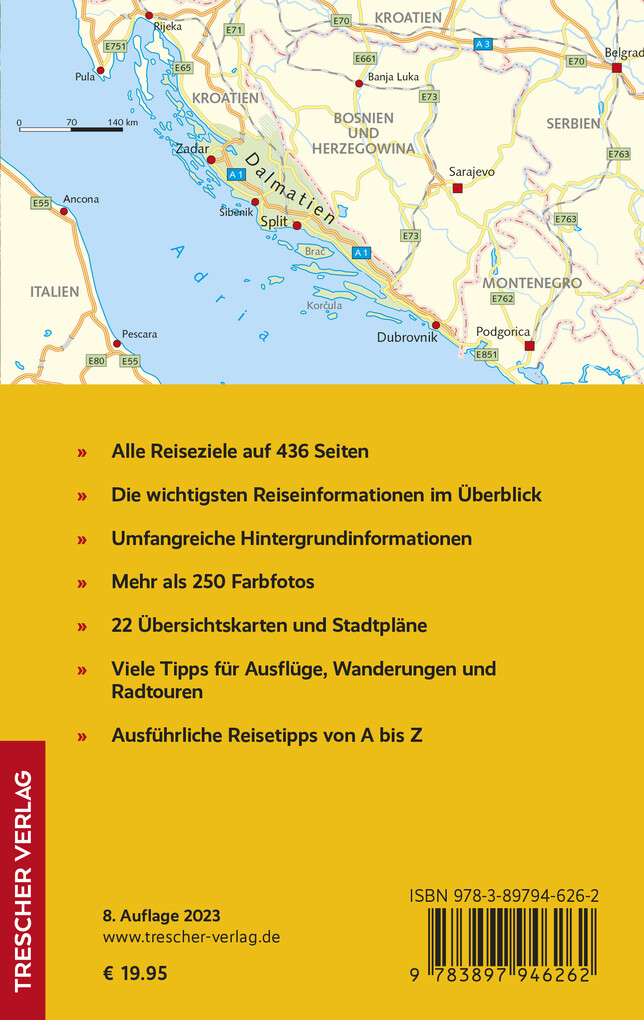 Weitere Ansicht: TRESCHER Reiseführer Dalmatien | Matthias Koeffler