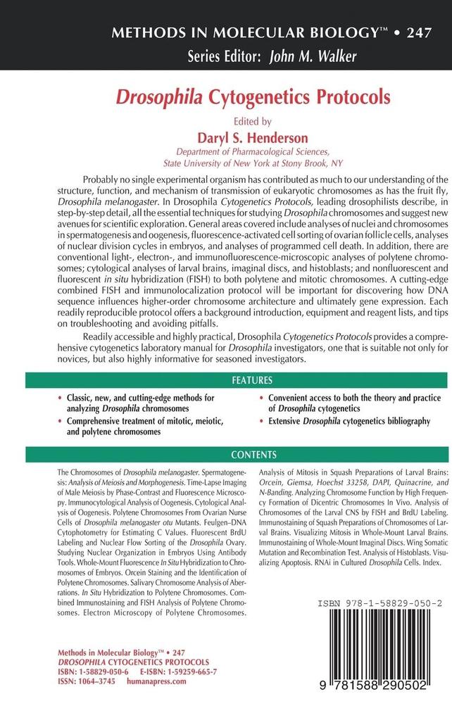 Weitere Ansicht: Drosophila Cytogenetics Protocols