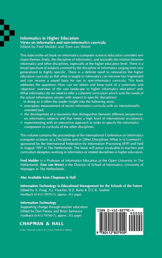 Weitere Ansicht: Informatics in Higher Education