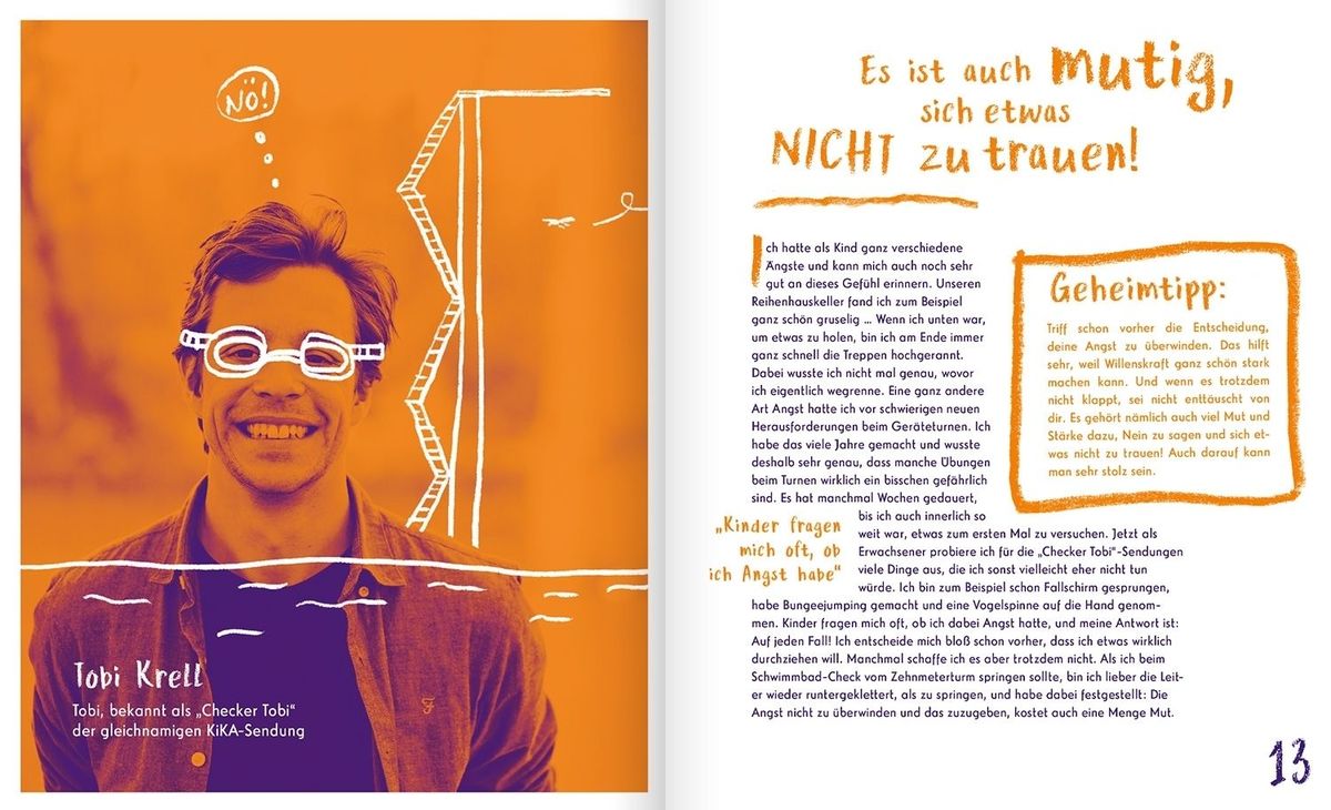 Weitere Ansicht: Keine Angst vor der Angst. Ein Buch wie 100 Freundinnen und Freunde | Christine Rickhoff