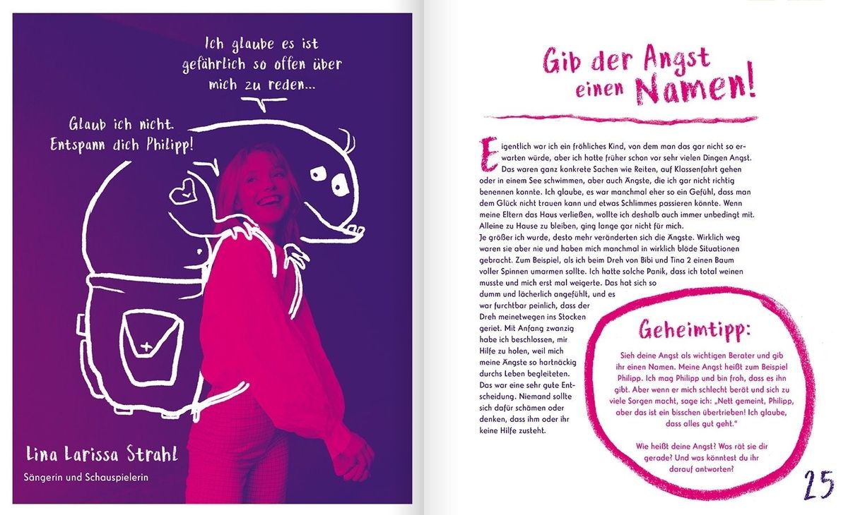 Weitere Ansicht: Keine Angst vor der Angst. Ein Buch wie 100 Freundinnen und Freunde | Christine Rickhoff