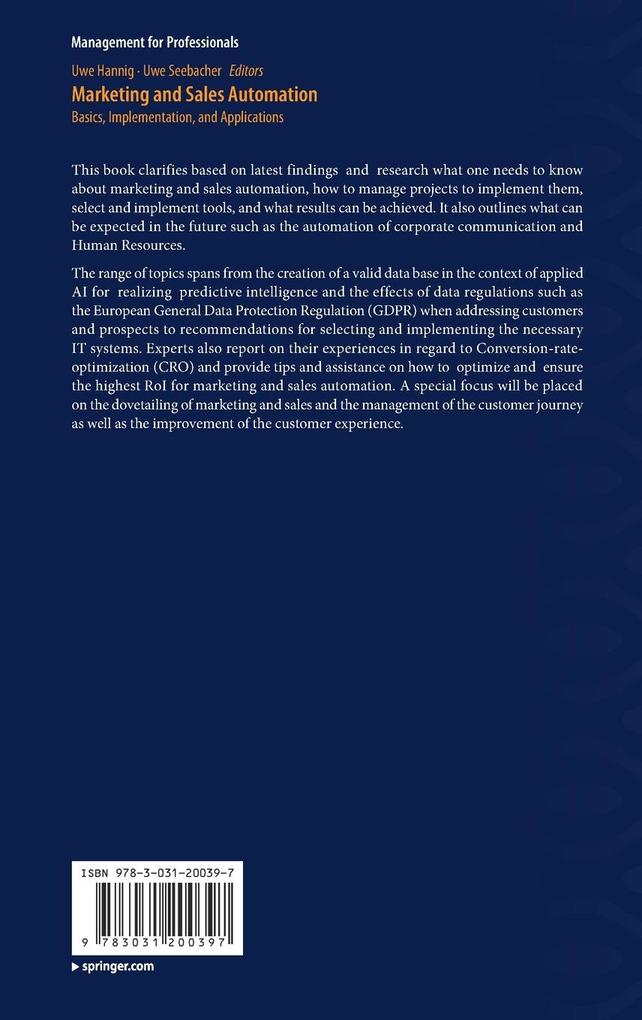 Weitere Ansicht: Marketing and Sales Automation