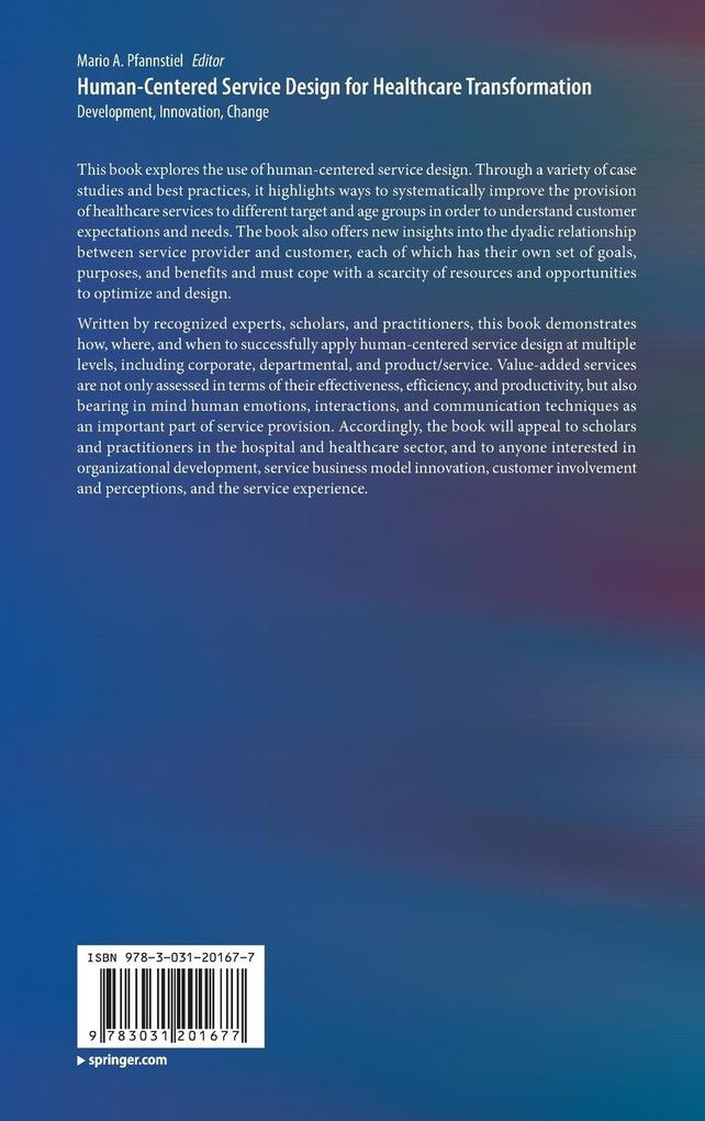 Weitere Ansicht: Human-Centered Service Design for Healthcare Transformation