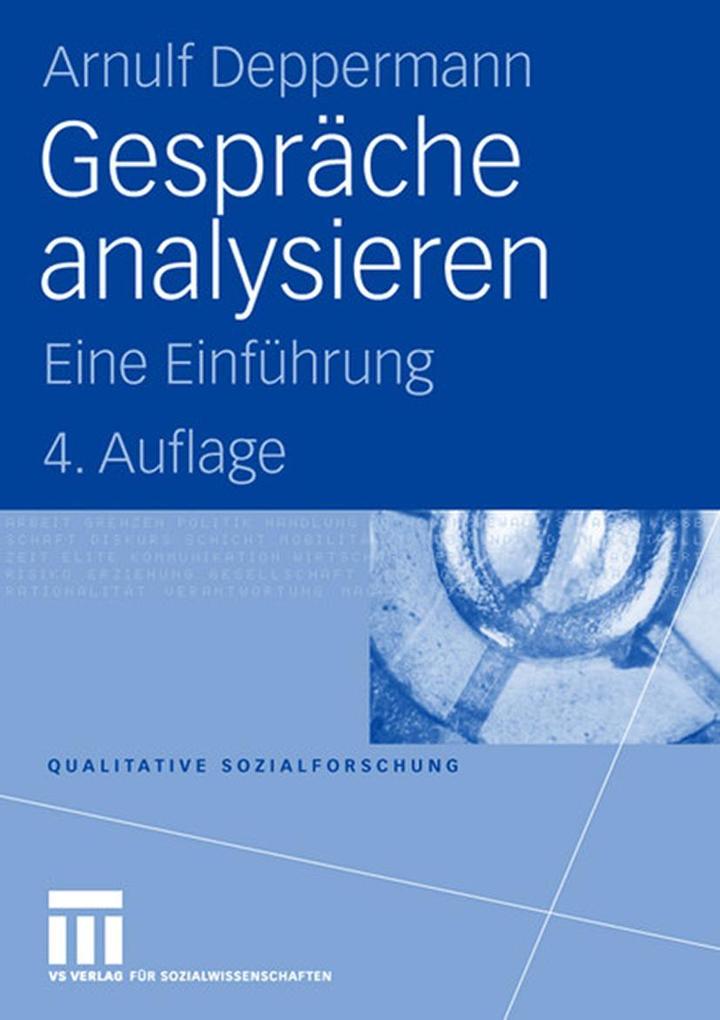 Produktbild: Gespräche analysieren | Arnulf Deppermann