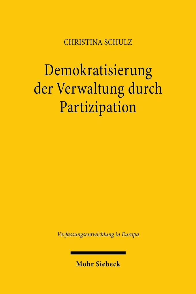 Produktbild: Demokratisierung der Verwaltung durch Partizipation | Christina Schulz
