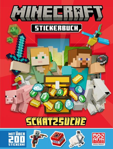 Produktbild: Minecraft Stickerbuch Schatzsuche | Minecraft, Mojang AB