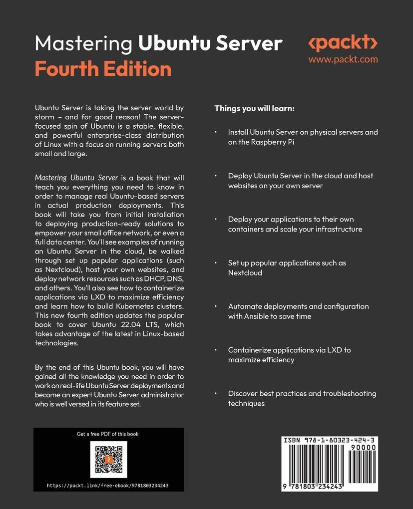 Weitere Ansicht: Mastering Ubuntu Server - Fourth Edition | Jay Lacroix