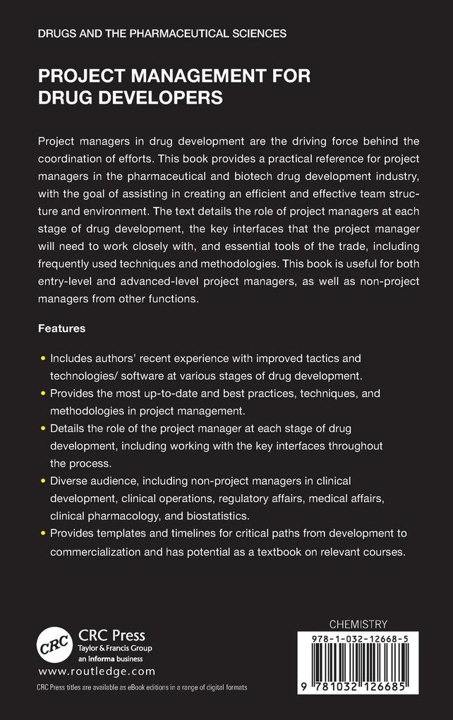 Weitere Ansicht: Project Management for Drug Developers