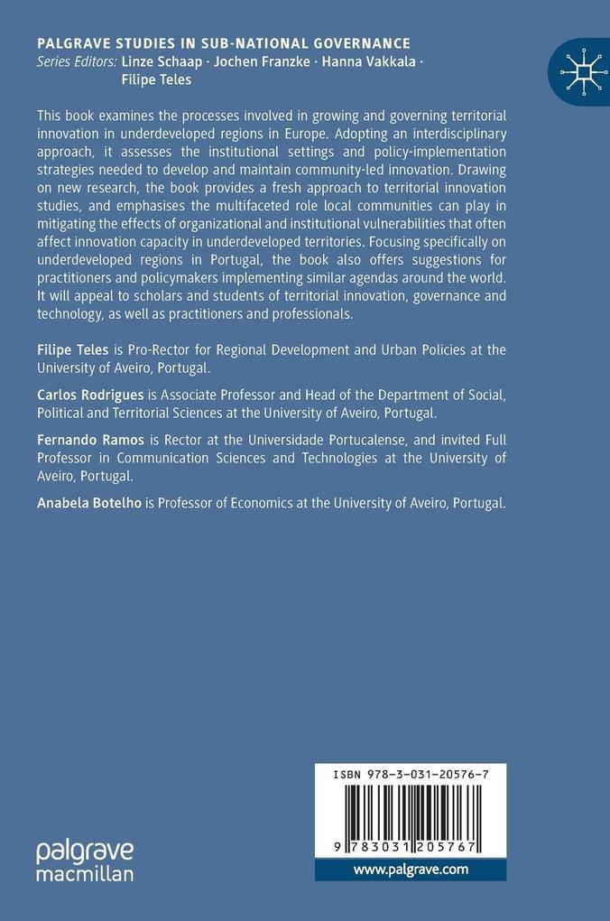 Weitere Ansicht: Territorial Innovation in Less Developed Regions