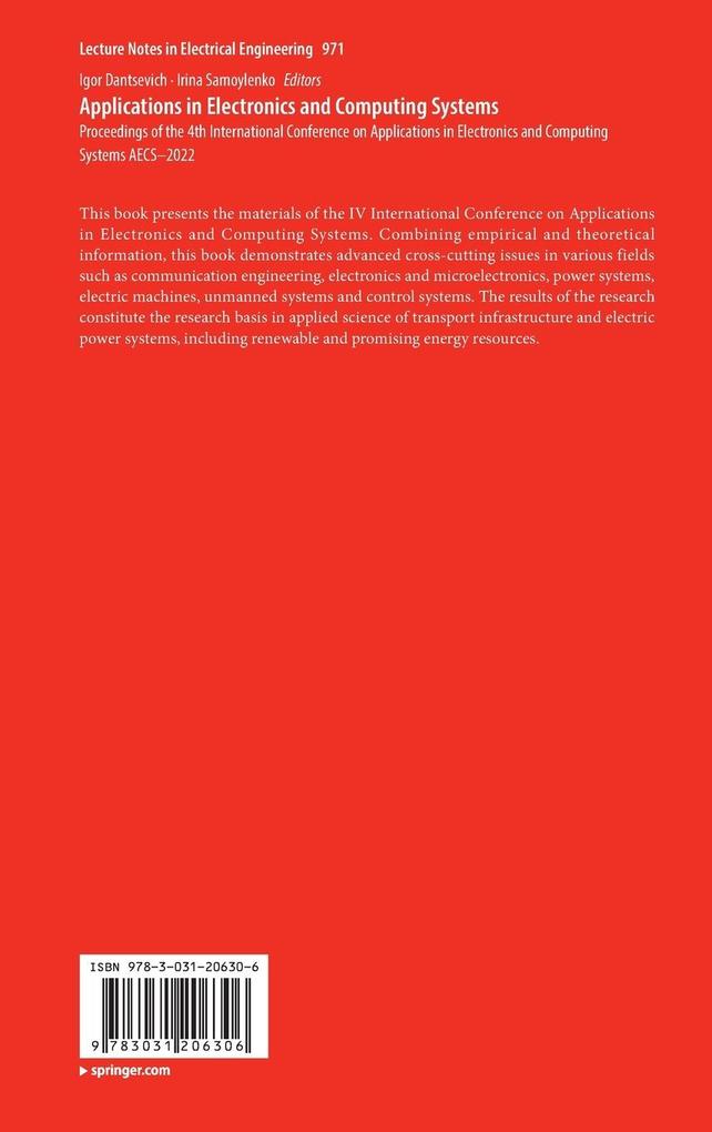 Weitere Ansicht: Applications in Electronics and Computing Systems