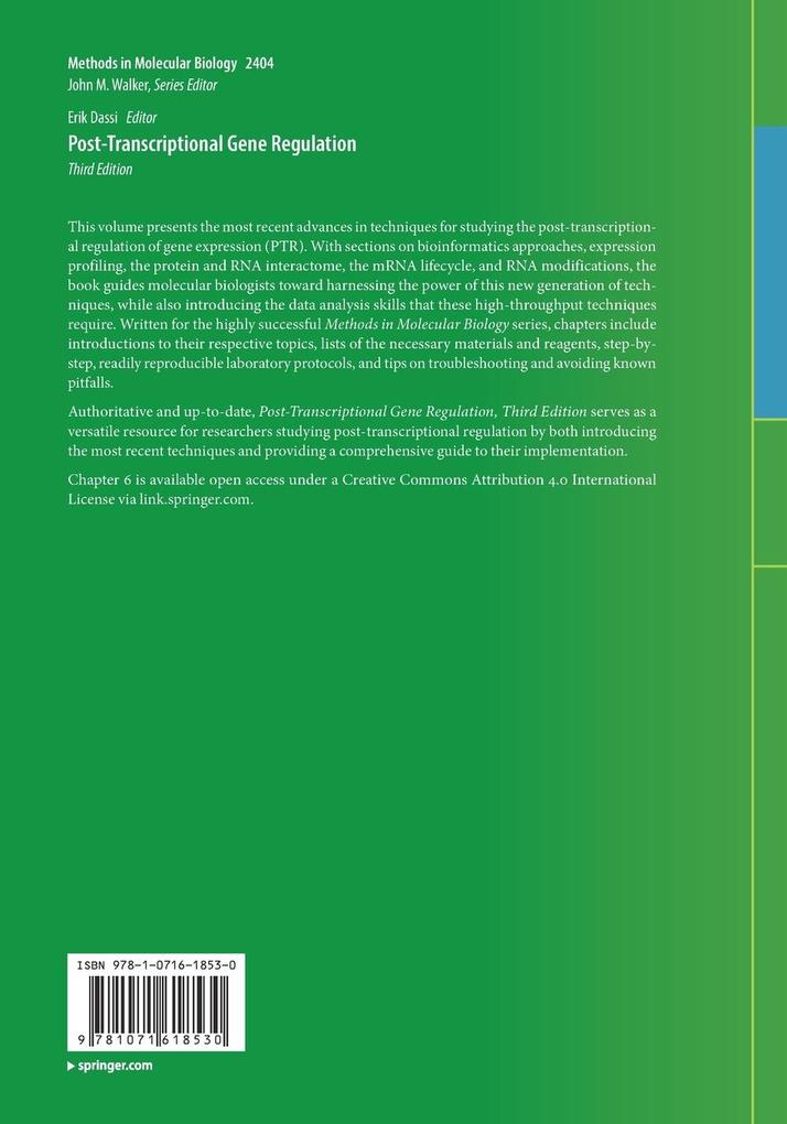 Weitere Ansicht: Post-Transcriptional Gene Regulation