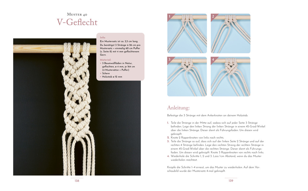 Weitere Ansicht: Das Makramee Musterbuch | Judith Jelena Paus