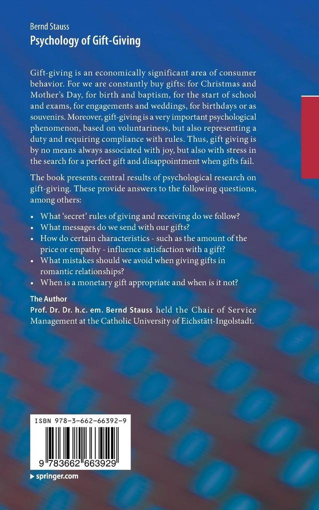 Weitere Ansicht: Psychology of Gift-Giving | Bernd Stauss