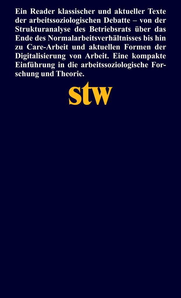 Weitere Ansicht: Soziologie der Arbeit