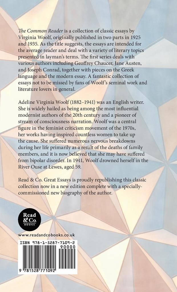 Weitere Ansicht: The Common Reader - First Series | Virginia Woolf