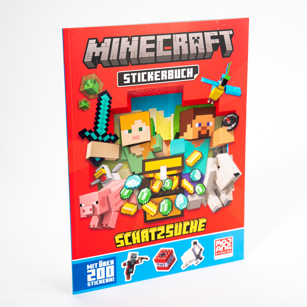 Weitere Ansicht: Minecraft Stickerbuch Schatzsuche | Minecraft, Mojang AB