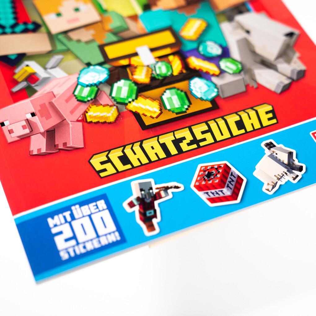 Weitere Ansicht: Minecraft Stickerbuch Schatzsuche | Minecraft, Mojang AB