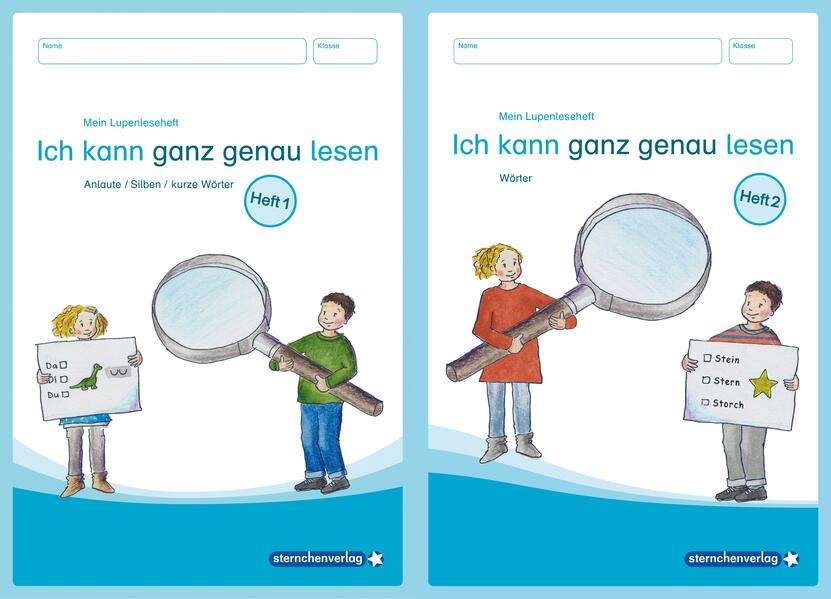 Produktbild: Mein Lupenleseheft 1 und 2 - Ich kann ganz genau lesen - | Katrin Langhans, sternchenverlag GmbH