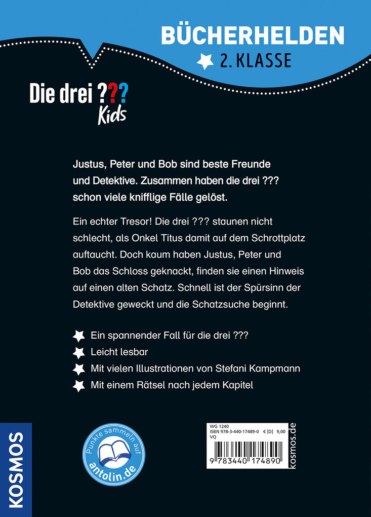 Weitere Ansicht: Die drei ??? Kids, Bücherhelden 2. Klasse, Rätselhafte Schatzsuche | Ulf Blanck, Boris Pfeiffer