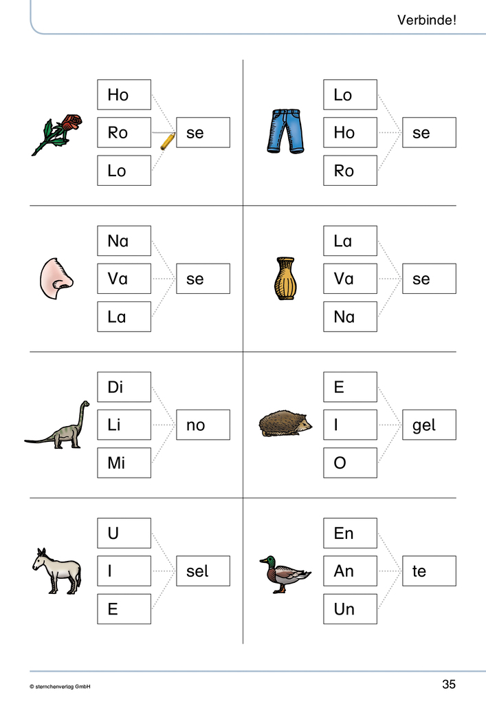 Weitere Ansicht: Mein Lupenleseheft 1 und 2 - Ich kann ganz genau lesen - | Katrin Langhans, sternchenverlag GmbH