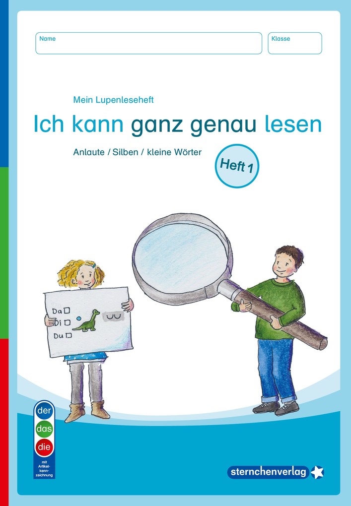 Weitere Ansicht: Mein Lupenleseheft 1 und 2 - Ich kann ganz genau lesen - DaZ - Ausgabe in Artikelkennzeichnung | Katrin Langhans, sternchenverlag GmbH