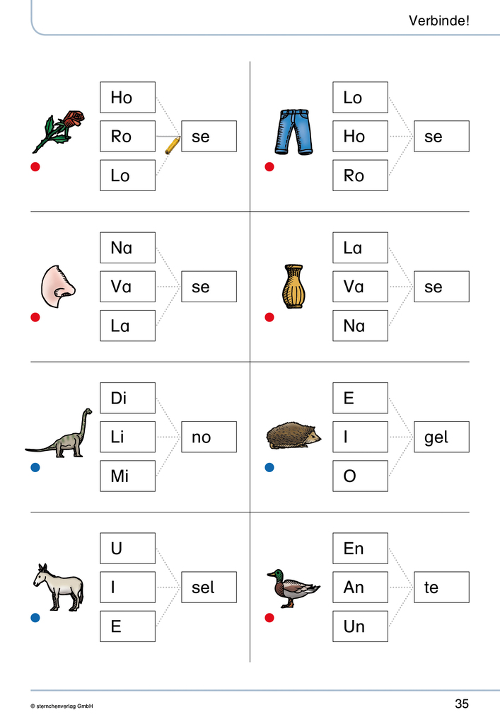 Weitere Ansicht: Mein Lupenleseheft 1 und 2 - Ich kann ganz genau lesen - DaZ - Ausgabe in Artikelkennzeichnung | Katrin Langhans, sternchenverlag GmbH
