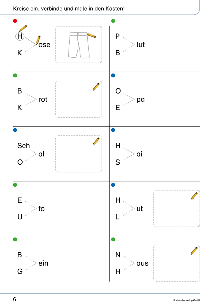 Weitere Ansicht: Mein Lupenleseheft 1 und 2 - Ich kann ganz genau lesen - DaZ - Ausgabe in Artikelkennzeichnung | Katrin Langhans, sternchenverlag GmbH